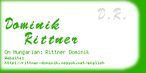 dominik rittner business card